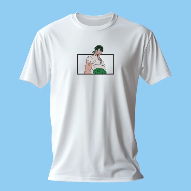 Zoro Pose | One Piece | T-shirt brodé