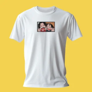 Luffy & Ace Smiles | One Piece | T-shirt brodé