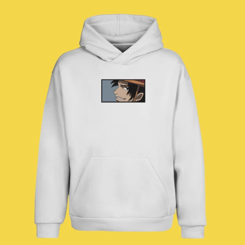 Ace Smirk | One Piece | Sweat à capuche brodé