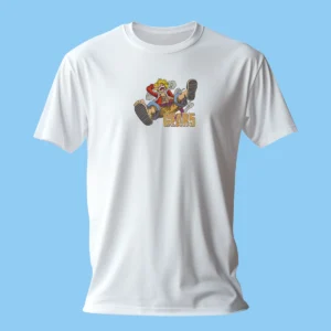 Luffy Gear 5 Laughing | One Piece | T-shirt brodé