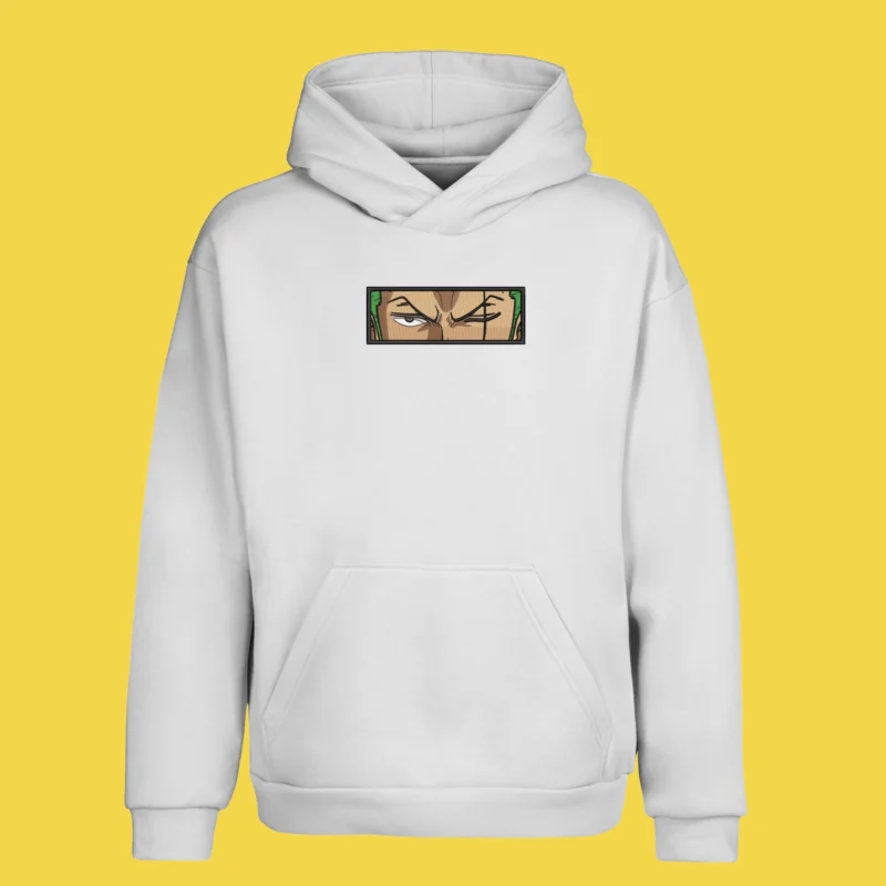 Roronoa Zoro Eyes | One Piece | Sweat à capuche brodé