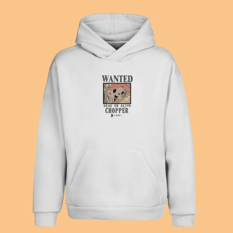 Tony Tony Chopper Wanted | One Piece | Sweat à capuche brodé