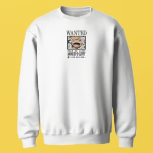 Luffy Gear 5 Wanted | One Piece | Sweatshirt brodé