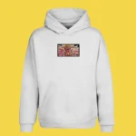 Sweat à capuche brodé Doflamingo (Smile Fury) blanc – One Piece