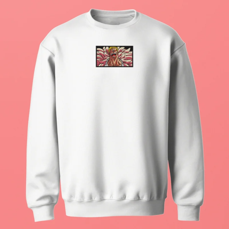 Doflamingo Smile Fury | One Piece | Sweatshirt brodé