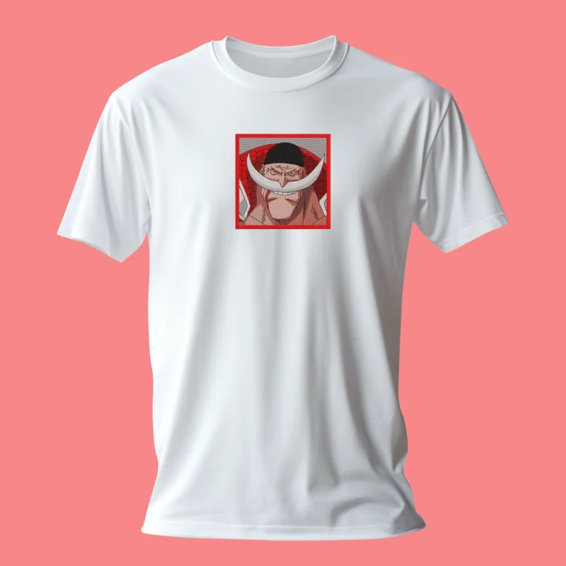 Edward Newgate Whitebeard | One Piece | T-shirt brodé