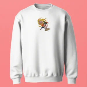 Luffy Fire Punch | One Piece | Sweatshirt brodé