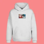 Sweat à capuche brodé Monkey D. Luffy (Joyful) blanc – One Piece