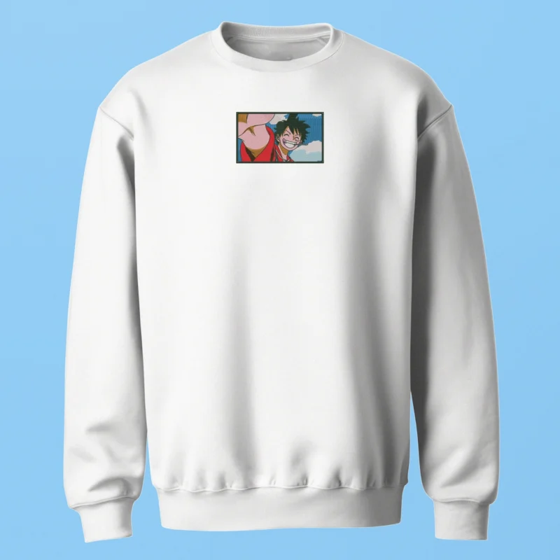 Luffy Joyful | One Piece | Sweatshirt brodé