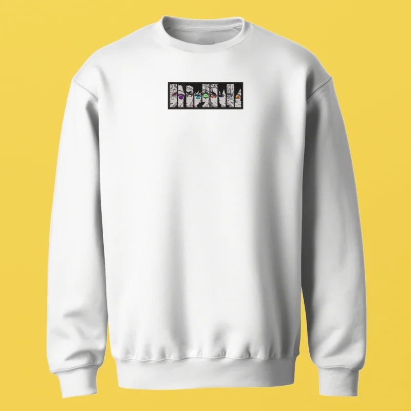 Demon Slayer Eyes | Demon Slayer | Sweatshirt brodé
