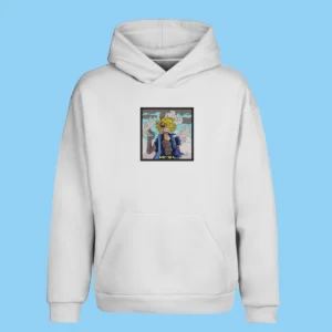 Sanji Smokes | One Piece | Sweat à capuche brodé