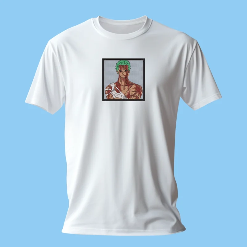Zoro Scars | One Piece | T-shirt brodé