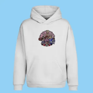 Doflamingo, Luffy, Trafalgar Law & Corazon | One Piece | Sweat à capuche brodé