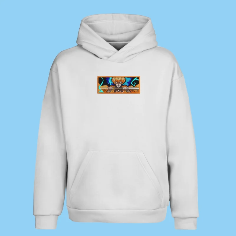 Zenitsu Thunder Blade | Demon Slayer | Sweat à capuche brodé