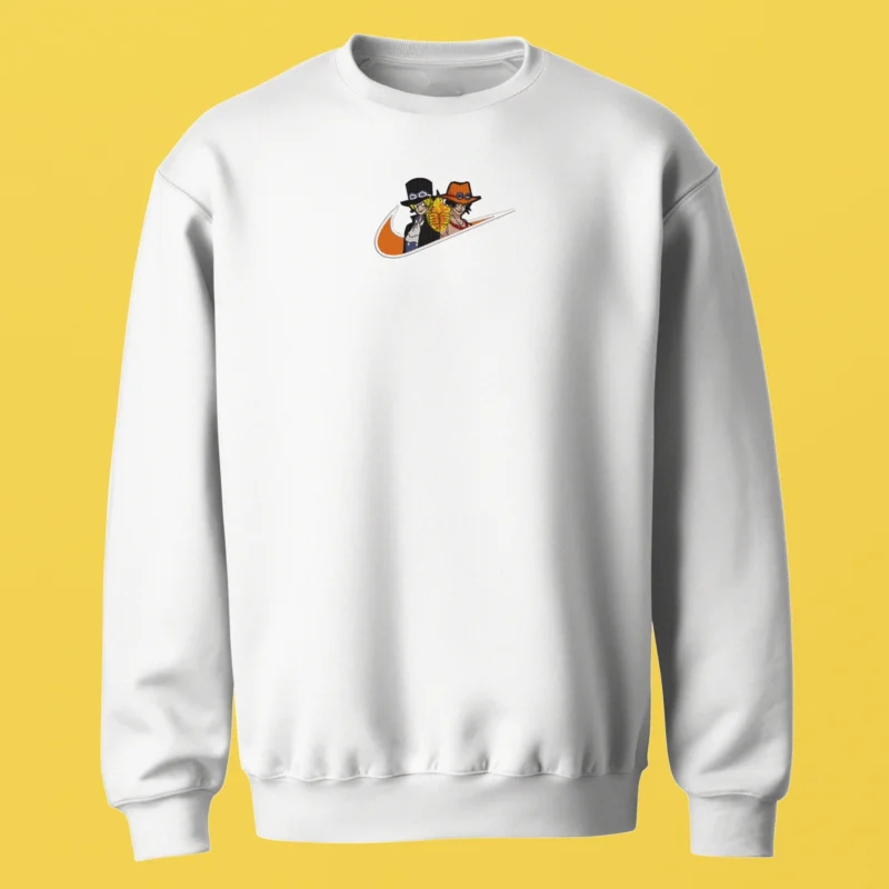 Ace & Sabo Fire Brothers | One Piece | Sweatshirt brodé