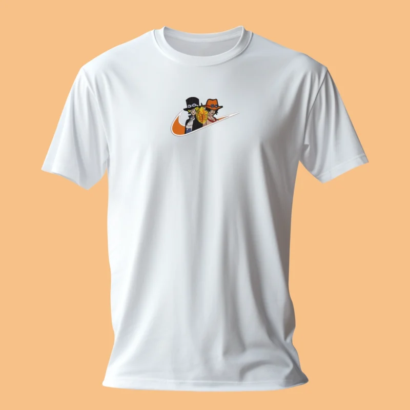 Ace & Sabo Fire Brothers | One Piece | T-shirt brodé