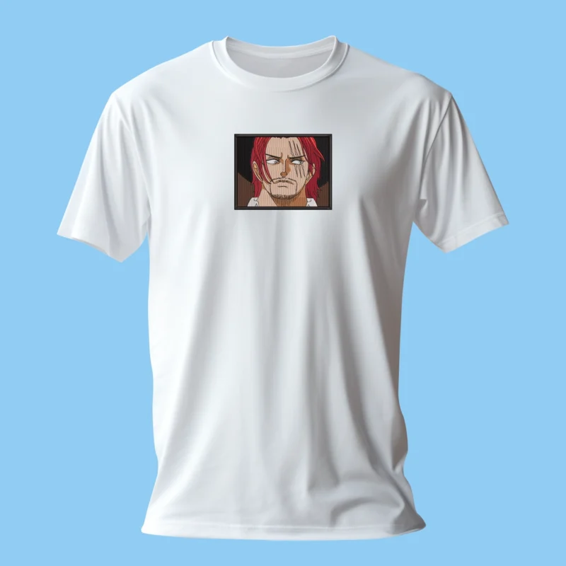 Shanks Red Emperor | One Piece | T-shirt brodé