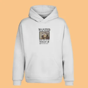 Trafalgar D. Water Law Wanted | One Piece | Sweat à capuche brodé