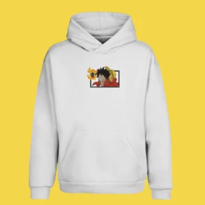 Luffy Fire Strike | One Piece | Sweat à capuche brodé