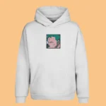 Sweat à capuche brodé Roronoa Zoro (Confident Smile) blanc – One Piece