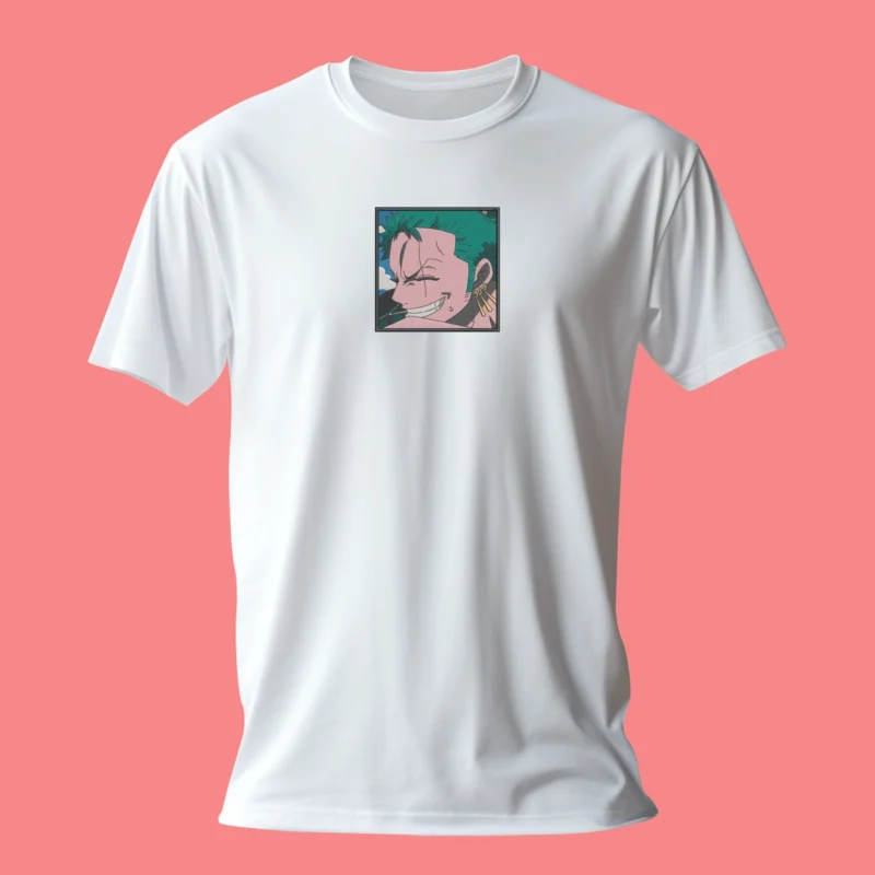 Zoro Confident Smile | One Piece | T-shirt brodé