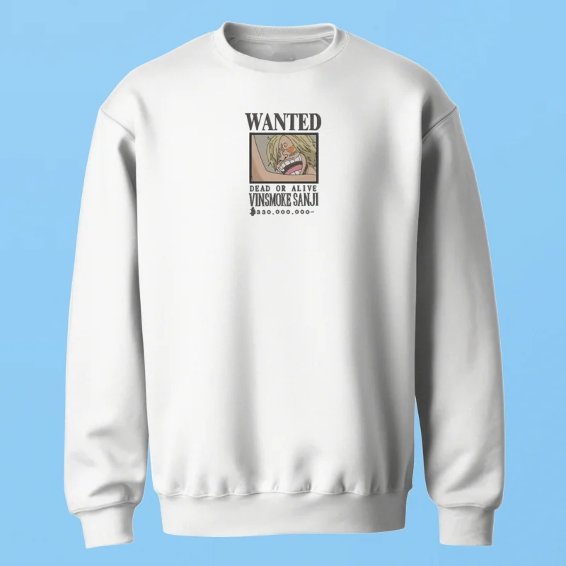 Sanji Wanted | One Piece | Sweatshirt brodé
