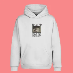 Roronoa Zoro Wanted | One Piece | Sweat à capuche brodé