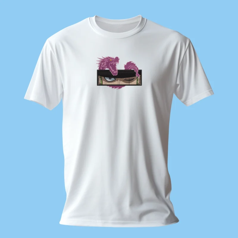 Zoro Dragon Strike | One Piece | T-shirt brodé