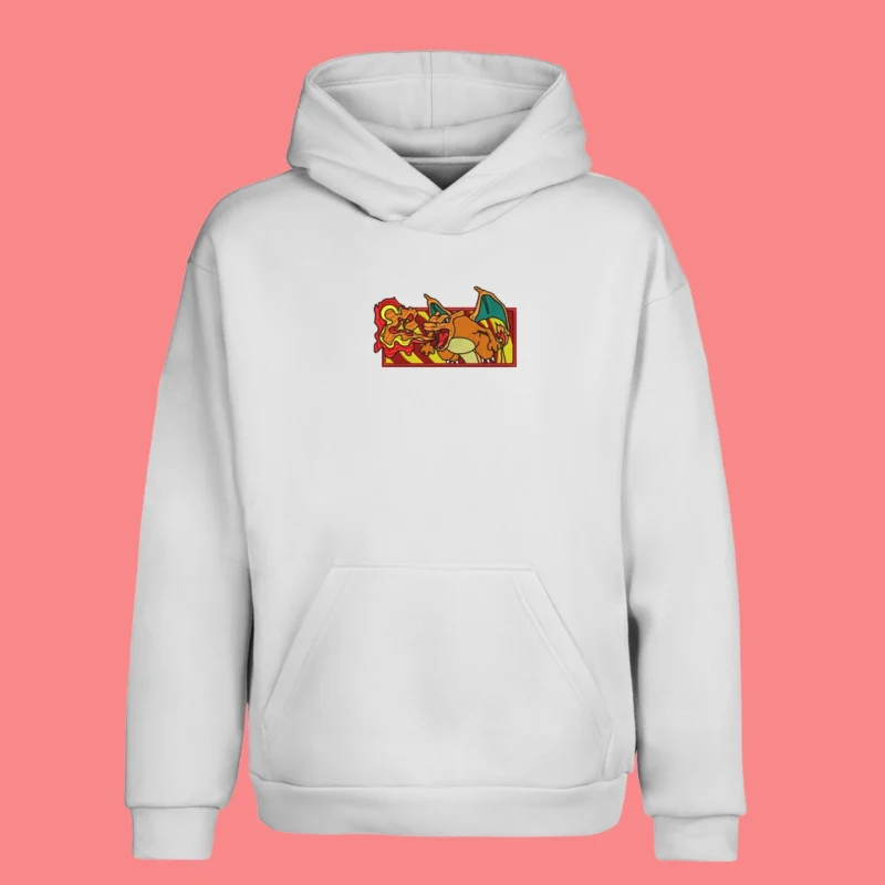 Charizard Firestorm | Pokemon | Sweat à capuche brodé