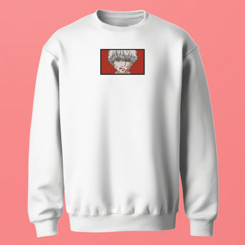 Kaneki Dark Transformation | Tokyo Ghoul | Sweatshirt brodé