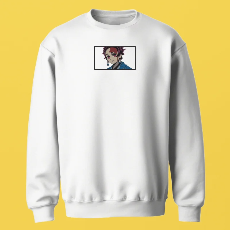Tanjiro Determined Heart | Demon Slayer | Sweatshirt brodé