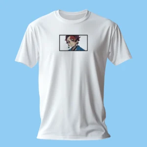 Tanjiro Determined Heart | Demon Slayer | T-shirt brodé