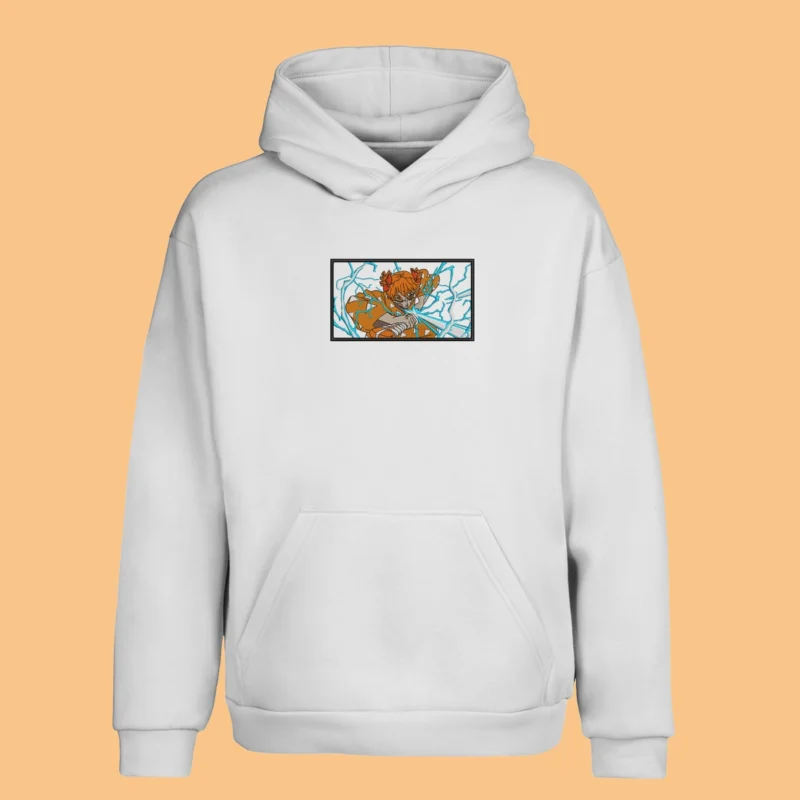 Zenitsu Lightning Blade | Demon Slayer | Sweat à capuche brodé