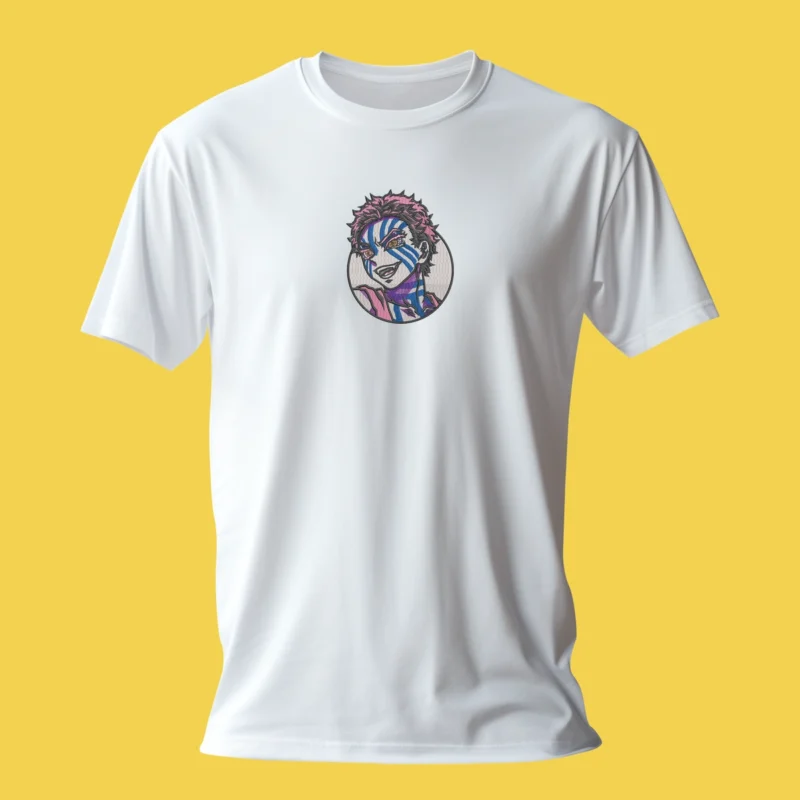 Akaza Devastating Fury | Demon Slayer | T-shirt brodé
