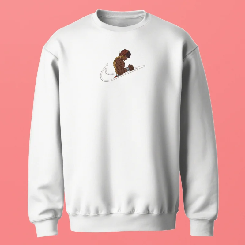 Baki Power Meditation | Baki | Sweatshirt brodé
