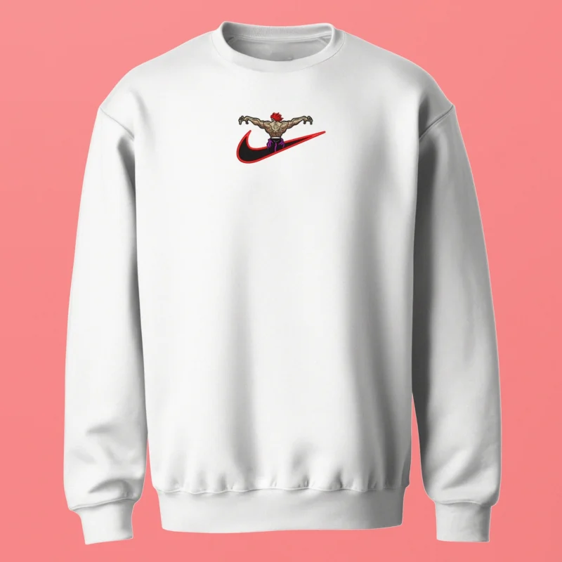Yujiro Power Unleashed | Baki | Sweatshirt brodé