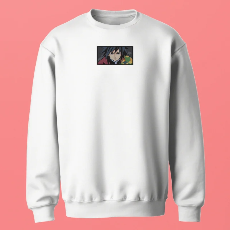 Giyu Water Pillar | Demon Slayer | Sweatshirt brodé