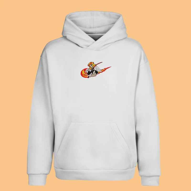 Rengoku Blazing Fury | Demon Slayer | Sweat à capuche brodé