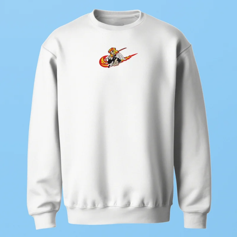 Rengoku Blazing Fury | Demon Slayer | Sweatshirt brodé