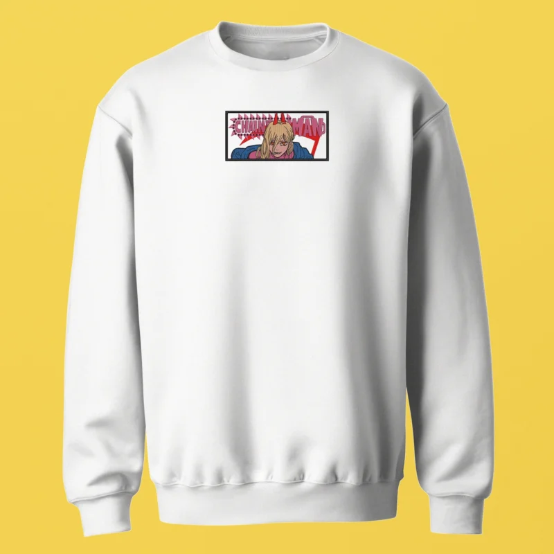 Power Blood Fiend | Chainsaw Man | Sweatshirt brodé