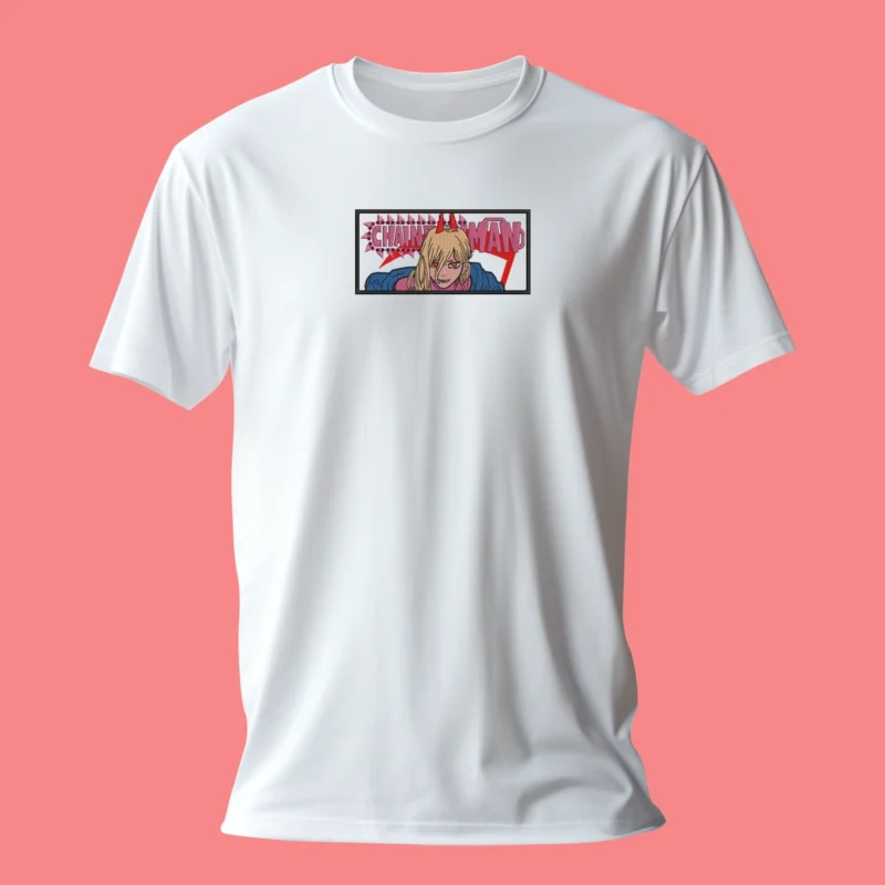 Power Blood Fiend | Chainsaw Man | T-shirt brodé