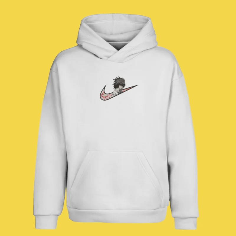 L Mysterious Genius | Death Note | Sweat à capuche brodé
