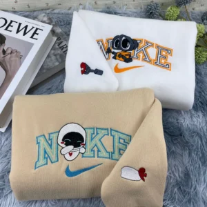 Wall-E & Eve | Sweatshirt couple | Sweatshirt brodé