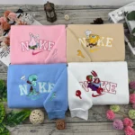 Bob l'éponge & Patrick & Carlo & Mr Krabs | Sweatshirt couple | Sweatshirt brodé