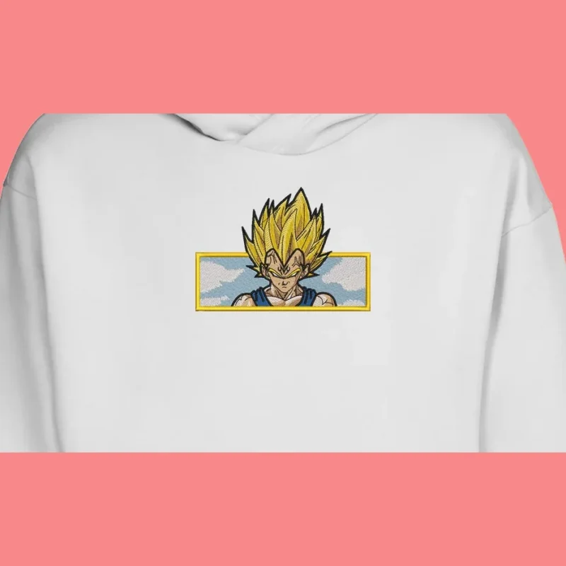 Vegeta Super Saiyan Pride | Dragon Ball | Sweat à capuche brodé