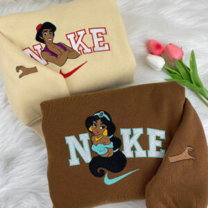Aladdin & Jasmine | Sweatshirt couple | Sweatshirt brodé