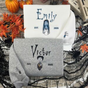 Emily & Victor | Sweatshirt couple | Sweatshirt brodé