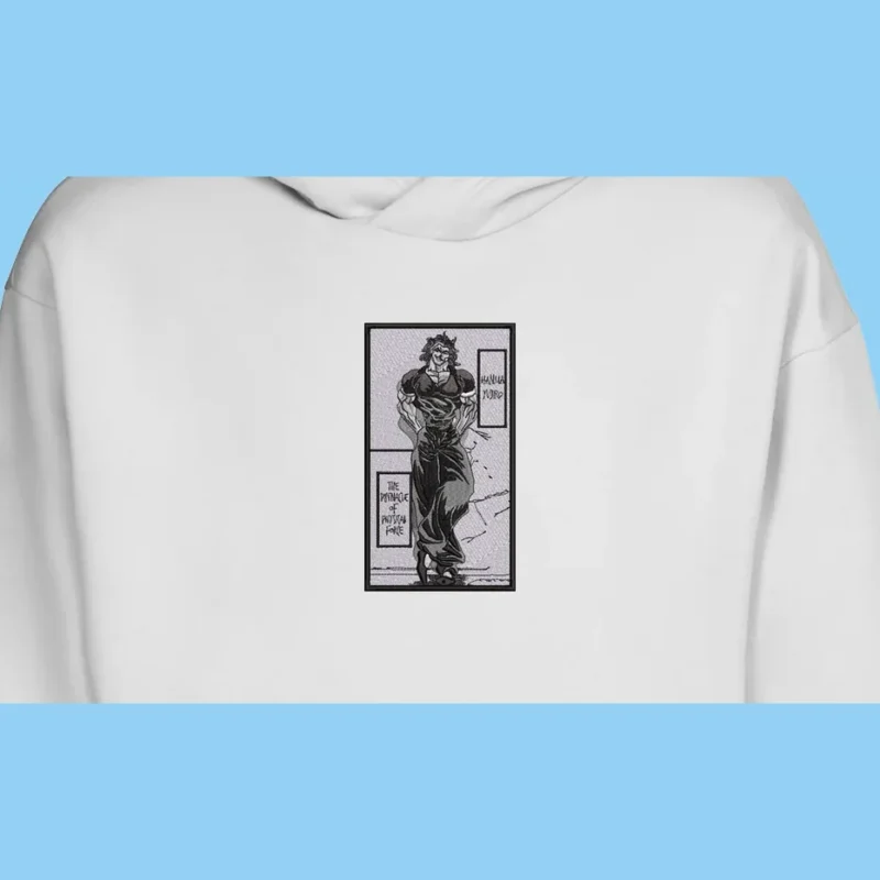 Yujiro Pinnacle Force | Baki | Sweat à capuche brodé