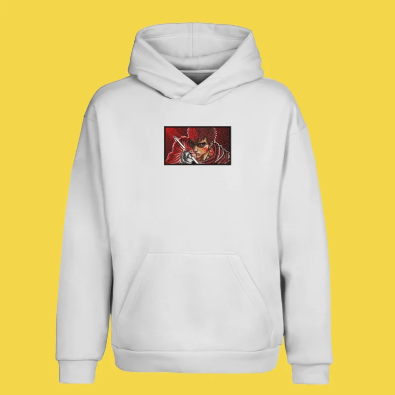 Guts Crimson Resolve | Berserk | Sweat à capuche brodé