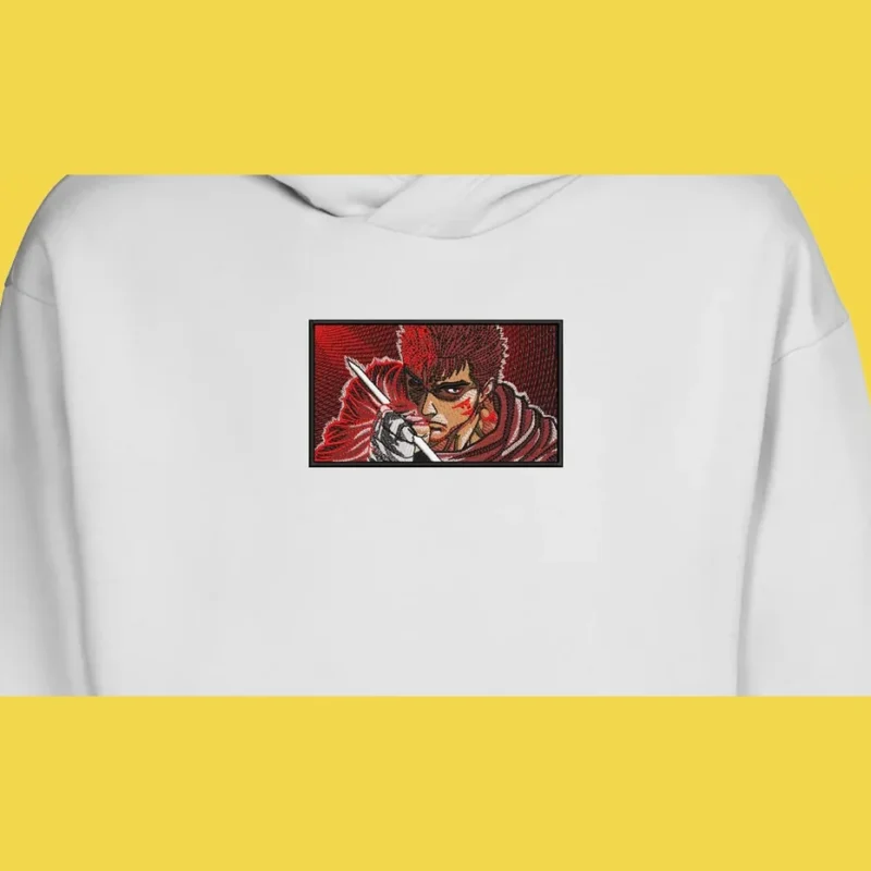 Guts Crimson Resolve | Berserk | Sweat à capuche brodé